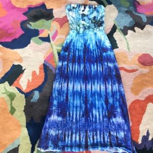 Christin Michaels Strapless Maxi Dress